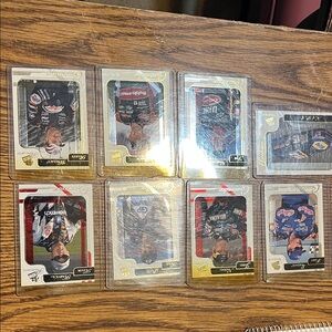 NASCAR Trading Card Lot - Black, Red & Blue driver Cards. Press pass
